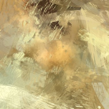 Soyut arkaplanda pürüzlü fırça darbeleri. Fırça boyası. Renkli boya darbeleri. Eşsiz duvar sanatı. Tuvaldeki modern sanat. Renkli çağdaş sanat eserleri.