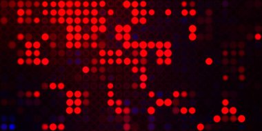 Parlak desenli duvar kağıdı. Sahne ışıkları olan renkli ışıkların ihtişamlı arkaplanı. Parlayan ışıklar siyah arka planda parti izleri. Sahne veya stadyum ışıklarının dijital illüstrasyonu. 