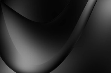 Web sitesi, poster, marka kimliği, broşür, sunum şablonu için lüks koyu bir arka plan. Dalgalı şekilli kaliteli tasarım. Dalgalanmalı soyut arkaplan. Pankart veya kapak tasarımı için dekorasyon.