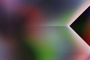 Geometrik dinamik şekiller. Gölgeli teknoloji dijital şablonu ve gradyan arka planda ışıklar. Modern basit geometrik renk gradyanı soyut arkaplan. 3B illüstrasyon. 