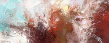 Soyut arkaplanda pürüzlü fırça darbeleri. Fırça boyası. Renkli boya darbeleri. Eşsiz duvar sanatı. Tuvaldeki modern sanat. Renkli çağdaş sanat eserleri.