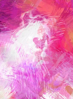 Soyut arkaplanda pürüzlü fırça darbeleri. Fırça boyası. Renkli boya darbeleri. Eşsiz duvar sanatı. Tuvaldeki modern sanat. Renkli çağdaş sanat eserleri.