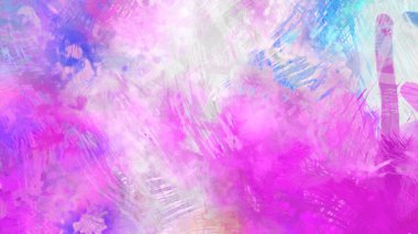 Soyut arkaplanda pürüzlü fırça darbeleri. Fırça boyası. Renkli boya darbeleri. Eşsiz duvar sanatı. Tuvaldeki modern sanat. Renkli çağdaş sanat eserleri.