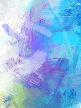 Soyut arkaplanda pürüzlü fırça darbeleri. Fırça boyası. Renkli boya darbeleri. Eşsiz duvar sanatı. Tuvaldeki modern sanat. Renkli çağdaş sanat eserleri.