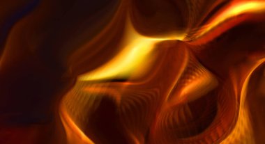 Hareketli girdapların soyut çizimi. Titreşimli renkli kıvrımların dönen akışı. Kıvrımlı ve kıvrımlı arka plan ve çizgiler. Garip duvar kâğıdı tasarımı. Dalgalanma arkaplanı.