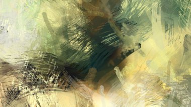 Soyut arkaplanda pürüzlü fırça darbeleri. Fırça boyası. Renkli boya darbeleri. Eşsiz duvar sanatı. Tuvaldeki modern sanat. Renkli çağdaş sanat eserleri.