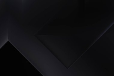 Geometrik dinamik şekiller. Gölgeli teknoloji dijital şablonu ve gradyan arka planda ışıklar. Modern basit geometrik renk gradyanı soyut arkaplan. 3B illüstrasyon. 