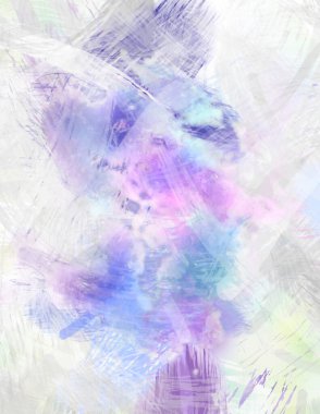 Soyut arkaplanda pürüzlü fırça darbeleri. Fırça boyası. Renkli boya darbeleri. Eşsiz duvar sanatı. Tuvaldeki modern sanat. Renkli çağdaş sanat eserleri.