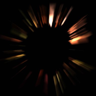 Canlı ve canlı ışık parlamalarının serin arkaplanı. Renkli parlak ışıklar patlama efektiyle görüntülenir. Parlak renkli arkaplan.