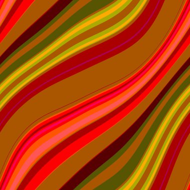 Renkli, dikişsiz şerit deseni. Soyut yüzey arkaplanı. Renkli duvar kağıtları. Retro parlak minimalist malzeme. Tekstil baskısı. Dekoratif motif.