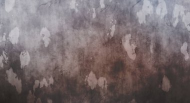 Gergin bir geçmişi ve sıkıntılı bir yapısı var. Renkli tozlu şablon. Tasarımınız için doku ve elementler. Çizik ve lekeli duvar kağıdı. Gotik duvar.