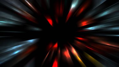 Parlayan yıldızın patlaması. Dinamik renkli arkaplan resmi. Parıldayan ışıklar duvar kağıdı. Tasarımınız için canlı şablon.