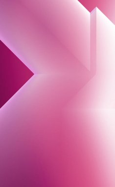 Geometrik dinamik şekiller. Gölgeli teknoloji dijital şablonu ve gradyan arka planda ışıklar. Modern basit geometrik renk gradyanı soyut arkaplan. 3B illüstrasyon. 