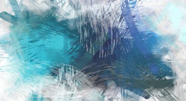 Soyut arkaplanda pürüzlü fırça darbeleri. Fırça boyası. Renkli boya darbeleri. Eşsiz duvar sanatı. Tuvaldeki modern sanat. Renkli çağdaş sanat eserleri.