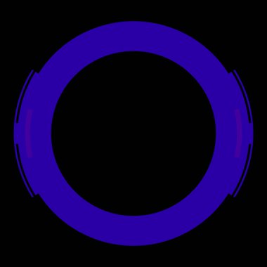 Fütürist dairesel gövde arayüzü elementi. Soyut çember geometrik arkaplan. Dijital teknolojinin grafiksel çizimi.