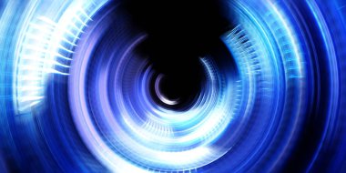 Fotoğraf makinesi konsepti. Soyut arkaplan. Dönen ışık ışınları. Hareketli kavramsal duvar kağıdı. Grafik dijital illüstrasyon. Parlayan neon ışıkları. Parlak sunum tasarım şablonu.