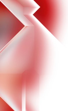 Geometrik dinamik şekiller. Gölgeli teknoloji dijital şablonu ve gradyan arka planda ışıklar. Modern basit geometrik renk gradyanı soyut arkaplan. 3B illüstrasyon. 