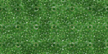 Renkli kumaş arka planında moda tarzında gümüş örgü süsü olan lüks, kusursuz bir şablon. Duvar kağıtları ve tekstil baskısı için tasarım. Lüks, ışıl ışıl metalimsi fantezi dokusu.