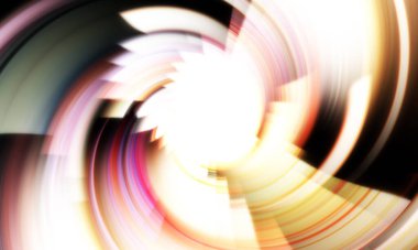 Dönen Işık gösterisi arka planı. Canlı renklerle donatılmış ruhani enerji girdabı. Renkli canlı hareket çizimi. Tanıtım geçmişi. Kutlama grafiği.