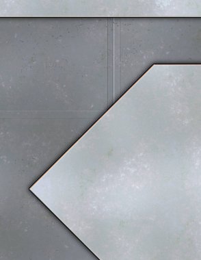 Katmanlı paneller. Fütürist soyut duvar kağıdı. Geometrik teknolojik yansıtıcı arka plan 3D metalik doku. Uzay gemisi desen yüzeyi.