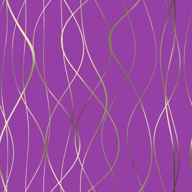 Dalgalı yansıtıcı çizgilerin kusursuz deseni. Lüks minimalist malzeme. Süs dalgasıyla dekoratif motif. Web, kartvizit, davetiye, poster, tekstil baskısı için zarif duvar kağıdı.
