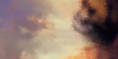 Modern fırça darbeleri. Poster, duvar sanatı, afiş, kart, kitap kapağı veya ambalaj için rahatlatıcı kompozisyonun yumuşak renkli çizimi. Pastel renklerle suluboya. 