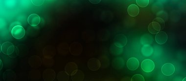 Kavramsal ışıklar duvar kağıdı. Güzel soyut çok renkli bokeh çemberleri parçacıklarla çevrili. Metninizi veya başlığınızı göstermek için boşluk ile odaklanmış olmayan canlı illüstrasyon. 