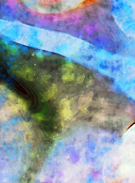 ภาพประกอบร ปแบบ Aquarelle นสม ยและท นสม นหล งภาพวาดส นามธรรม วอลเปเปอร — ภาพถ่ายสต็อก