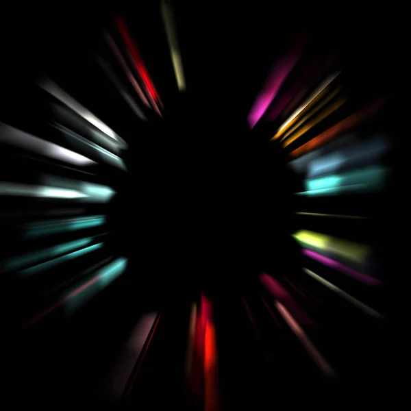 Canlı Canlı Işık Parlamalarının Serin Arkaplanı Renkli Parlak Işıklar Patlama — Stok fotoğraf