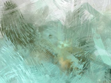 Soyut arkaplanda pürüzlü fırça darbeleri. Fırça boyası. Renkli boya darbeleri. Eşsiz duvar sanatı. Tuvaldeki modern sanat. Renkli çağdaş sanat eserleri.