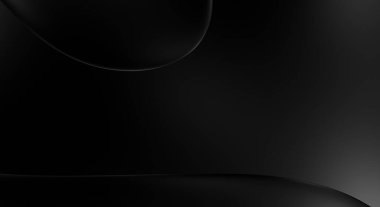 Web sitesi, poster, marka kimliği, broşür, sunum şablonu için lüks koyu bir arka plan. Dalgalı şekilli kaliteli tasarım. Dalgalanmalı soyut arkaplan. Pankart veya kapak tasarımı için dekorasyon.