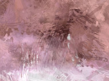 Soyut arkaplanda pürüzlü fırça darbeleri. Fırça boyası. Renkli boya darbeleri. Eşsiz duvar sanatı. Tuvaldeki modern sanat. Renkli çağdaş sanat eserleri.