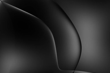 Web sitesi, poster, marka kimliği, broşür, sunum şablonu için lüks koyu bir arka plan. Dalgalı şekilli kaliteli tasarım. Dalgalanmalı soyut arkaplan. Pankart veya kapak tasarımı için dekorasyon.