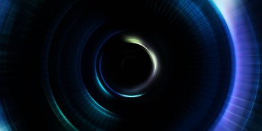 Parlayan neon ışıkları. Parlak sunum tasarım şablonu. Fotoğraf makinesi konsepti. Soyut arkaplan. Dönen ışık ışınları. Hareketli kavramsal duvar kağıdı. Grafik dijital illüstrasyon. 