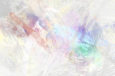 Soyut arkaplanda pürüzlü fırça darbeleri. Fırça boyası. Renkli boya darbeleri. Eşsiz duvar sanatı. Tuvaldeki modern sanat. Renkli çağdaş sanat eserleri.