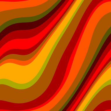 Renkli, dikişsiz şerit deseni. Soyut yüzey arkaplanı. Renkli duvar kağıtları. Retro parlak minimalist malzeme. Tekstil baskısı. Dekoratif motif.