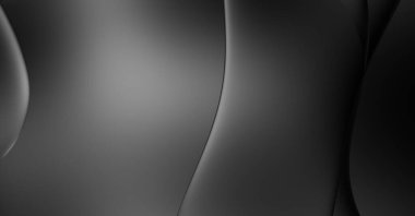 Web sitesi, poster, marka kimliği, broşür, sunum şablonu için lüks koyu bir arka plan. Dalgalı şekilli kaliteli tasarım. Dalgalanmalı soyut arkaplan. Pankart veya kapak tasarımı için dekorasyon.