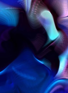 Hareketli girdapların soyut çizimi. Titreşimli renkli kıvrımların dönen akışı. Kıvrımlı ve kıvrımlı arka plan ve çizgiler. Garip duvar kâğıdı tasarımı. Dalgalanma arkaplanı.