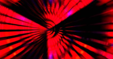 Siyah arkaplanda dönen ışık gösterisi. Lüks çizgiler. Parlak kıvrımlı duvar kağıdı. Uzay tüneli. Dönen ışık çemberi ya da maytap izi. Parlak konsept çizimi.