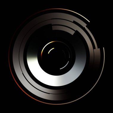 Gelecekçi hud arayüzü elementi. Soyut geometrik arkaplan. Dijital teknolojinin grafiksel çizimi siyah arkaplanda izole edildi..