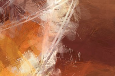 Soyut arkaplanda pürüzlü fırça darbeleri. Fırça boyası. Renkli boya darbeleri. Eşsiz duvar sanatı. Tuvaldeki modern sanat. Renkli çağdaş sanat eserleri.