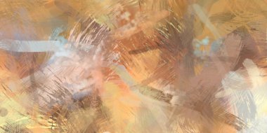 Soyut arkaplanda pürüzlü fırça darbeleri. Fırça boyası. Renkli boya darbeleri. Eşsiz duvar sanatı. Tuvaldeki modern sanat. Renkli çağdaş sanat eserleri.