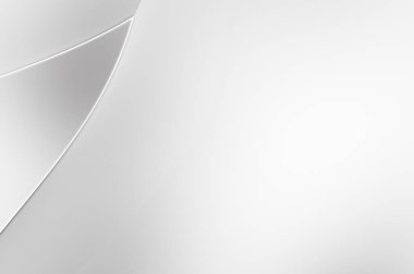 3 boyutlu illüstrasyon. Beyaz kıvrımlı yüzey. Lüks dokuma duvar kağıdı. Zarif bir zemin. Soyut fütüristik geçmiş. Minimalist geometrik kapak tasarımı. Çarpık beyaz çizgiler.