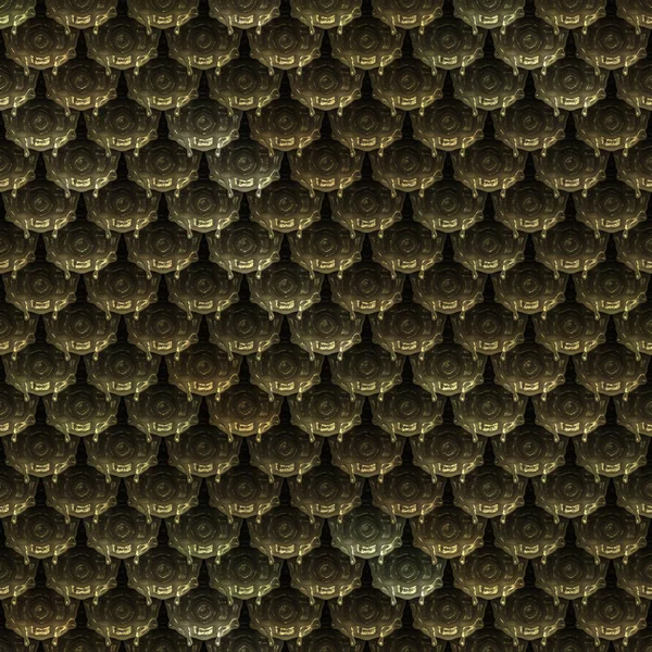 Nahtlose Fantasy Armour Texture Illustration Metallisches Muster Metallplatten Hintergrund Mittelalterliche — Stockfoto