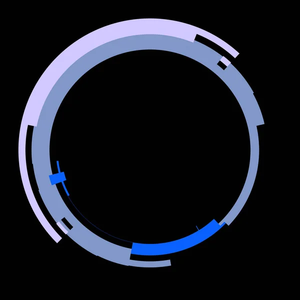 Футуристичний Елемент Кругового Інтерфейсу Абстрактне Коло Геометричного Фону Графічна Ілюстрація — стокове фото