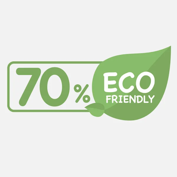 Etiqueta Ecológica Etiqueta Hoja Verde Iconos Sellos Ecológicos Ilustración Vectorial — Vector de stock