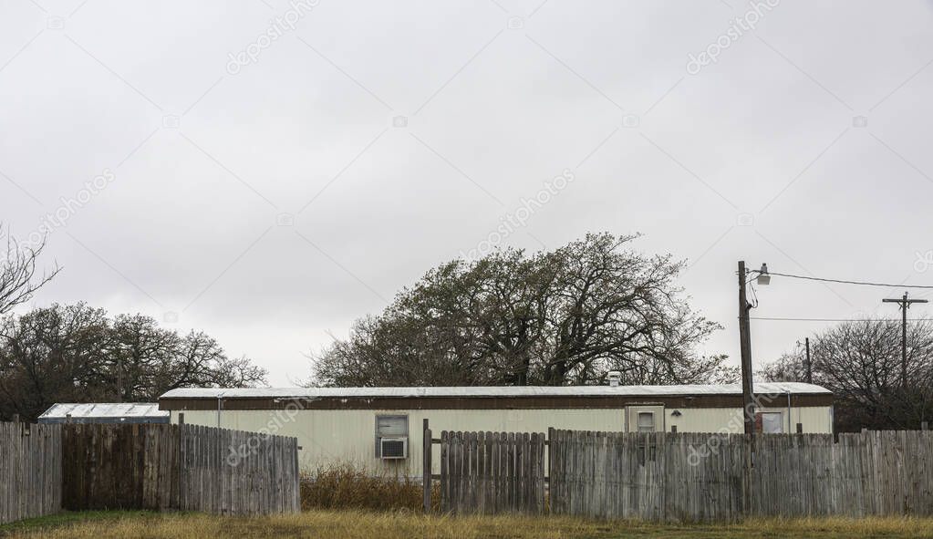 An old abandoned mobile home. Somewhere in Texas.