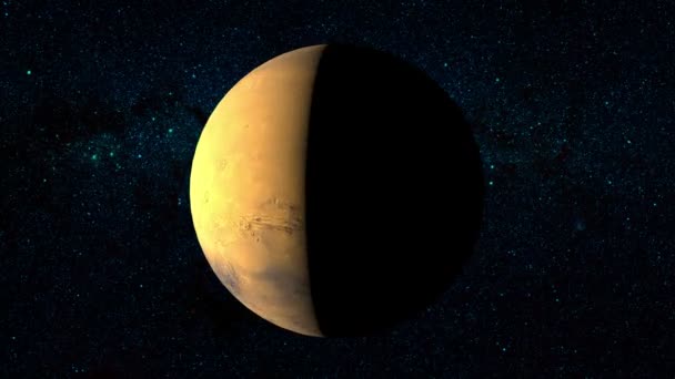 Планета Марс — стоковое видео