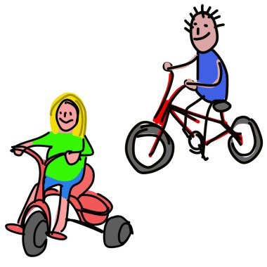Doodle: çocuklara Bisiklet
