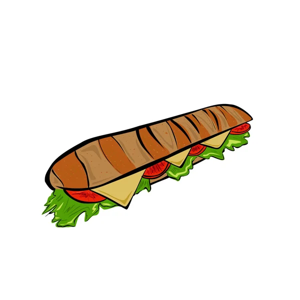 Baguette. — Vector de stock